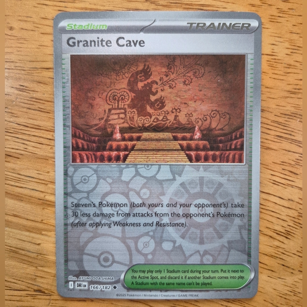 🔥 QTY 2 Pokemon Granite Cave Stadium Trainer Card